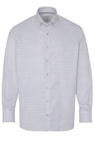 ETERNA LANGARM HEMD COMFORT FIT OXFORD BLAU/WEISS KARIERT