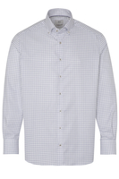 ETERNA LANGARM HEMD COMFORT FIT OXFORD BLAU/WEISS KARIERT