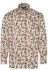 ETERNA LANGARM HEMD COMFORT FIT OXFORD BUNT BEDRUCKT
