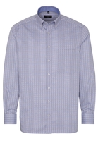 ETERNA LANGARM HEMD COMFORT FIT OXFORD FLIEDER/BLAU KARIERT