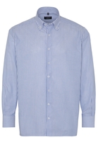 ETERNA LANGARM HEMD COMFORT FIT OXFORD HELLLBLAU/WEISS GESTREIFT