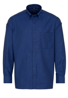 ETERNA LANGARM HEMD COMFORT FIT OXFORD MARINEBLAU UNIFARBEN