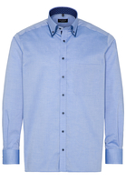 ETERNA LANGARM HEMD COMFORT FIT PINPOINT BLAU UNIFARBEN