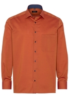 ETERNA LANGARM HEMD COMFORT FIT PINPOINT HERBSTORANGE UNIFARBEN