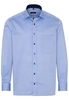 ETERNA LANGARM HEMD COMFORT FIT PINPOINT MITTELBLAU UNIFARBEN