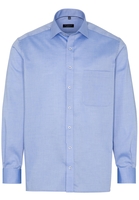ETERNA LANGARM HEMD COMFORT FIT PINPOINT MITTELBLAU UNIFARBEN