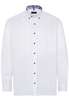 ETERNA LANGARM HEMD COMFORT FIT PINPOINT WEISS UNIFARBEN