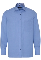 ETERNA LANGARM HEMD COMFORT FIT POPELINE BLAU UNIFARBEN
