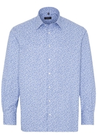 ETERNA LANGARM HEMD COMFORT FIT POPELINE BLAU/HELLBLAU BEDRUCKT