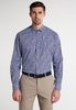 ETERNA LANGARM HEMD COMFORT FIT POPELINE BLAU/ROT BEDRUCKT