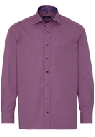 ETERNA LANGARM HEMD COMFORT FIT POPELINE BORDEAUX UNIFARBEN