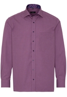 ETERNA LANGARM HEMD COMFORT FIT POPELINE BORDEAUX UNIFARBEN