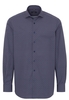 ETERNA LANGARM HEMD COMFORT FIT POPELINE BRAUN/BLAU BEDRUCKT