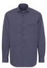 ETERNA LANGARM HEMD COMFORT FIT POPELINE BRAUN/BLAU BEDRUCKT
