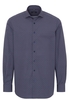 ETERNA LANGARM HEMD COMFORT FIT POPELINE BRAUN/BLAU BEDRUCKT