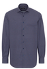 ETERNA LANGARM HEMD COMFORT FIT POPELINE BRAUN/BLAU BEDRUCKT