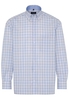 ETERNA LANGARM HEMD COMFORT FIT POPELINE HELLBLAU/BEIGE KARIERT