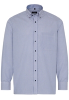 ETERNA LANGARM HEMD COMFORT FIT POPELINE HELLBLAU/ROSE KARIERT