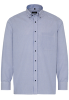 ETERNA LANGARM HEMD COMFORT FIT POPELINE HELLBLAU/ROSE KARIERT