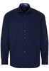 ETERNA LANGARM HEMD COMFORT FIT POPELINE MARINE UNIFARBEN