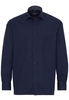 ETERNA LANGARM HEMD COMFORT FIT POPELINE MARINEBLAU UNIFARBEN