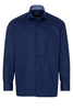 ETERNA LANGARM HEMD COMFORT FIT POPELINE MARINEBLAU UNIFARBEN