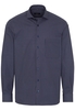 ETERNA LANGARM HEMD COMFORT FIT POPELINE MARINE/WEISS BEDRUCKT