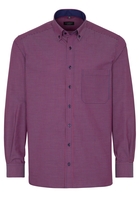 ETERNA LANGARM HEMD COMFORT FIT POPELINE ROT/BLAU KARIERT