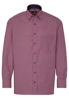 ETERNA LANGARM HEMD COMFORT FIT POPELINE ROT/BLAU KARIERT