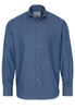 ETERNA LANGARM HEMD COMFORT FIT SOFT TAILORING DENIM JEANSBLAU