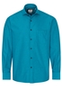 ETERNA LANGARM HEMD COMFORT FIT SOFT TAILORING TWILL TÜRKIS UNIFARBEN