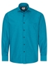 ETERNA LANGARM HEMD COMFORT FIT SOFT TAILORING TWILL TÜRKIS UNIFARBEN