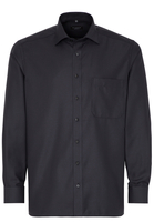 ETERNA LANGARM HEMD COMFORT FIT TWILL ANTHRAZIT STRUKTURIERT