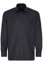 ETERNA LANGARM HEMD COMFORT FIT TWILL ANTHRAZIT STRUKTURIERT