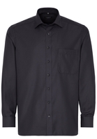 ETERNA LANGARM HEMD COMFORT FIT TWILL ANTHRAZIT STRUKTURIERT