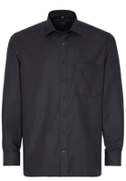 ETERNA LANGARM HEMD COMFORT FIT TWILL ANTHRAZIT STRUKTURIERT