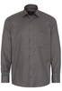 ETERNA LANGARM HEMD COMFORT FIT TWILL ANTHRAZIT STRUKTURIERT