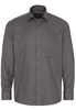 ETERNA LANGARM HEMD COMFORT FIT TWILL ANTHRAZIT STRUKTURIERT