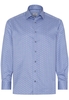 ETERNA LANGARM HEMD COMFORT FIT TWILL BLAU BEDRUCKT