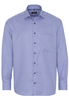 ETERNA LANGARM HEMD COMFORT FIT TWILL BLAU STRUKTURIERT