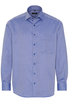 ETERNA LANGARM HEMD COMFORT FIT TWILL BLAU STRUKTURIERT