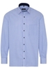 ETERNA LANGARM HEMD COMFORT FIT TWILL BLAU/WEISS GESTREIFT