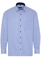 ETERNA LANGARM HEMD COMFORT FIT TWILL BLAU/WEISS GESTREIFT