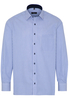 ETERNA LANGARM HEMD COMFORT FIT TWILL BLAU/WEISS GESTREIFT