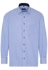 ETERNA LANGARM HEMD COMFORT FIT TWILL BLAU/WEISS GESTREIFT