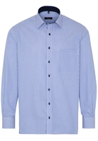 ETERNA LANGARM HEMD COMFORT FIT TWILL BLAU/WEISS GESTREIFT