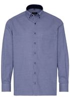 ETERNA LANGARM HEMD COMFORT FIT TWILL BLAU/WEISS KARIERT