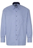 ETERNA LANGARM HEMD COMFORT FIT TWILL BLAU/WEISS KARIERT