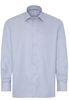 ETERNA LANGARM HEMD COMFORT FIT TWILL BLAU/WEISS STRUKTURIERT