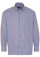 ETERNA LANGARM HEMD COMFORT FIT TWILL BORDEAUX KARIERT